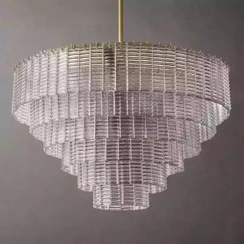 Sireney Clear Glass Round Chandelier 41"