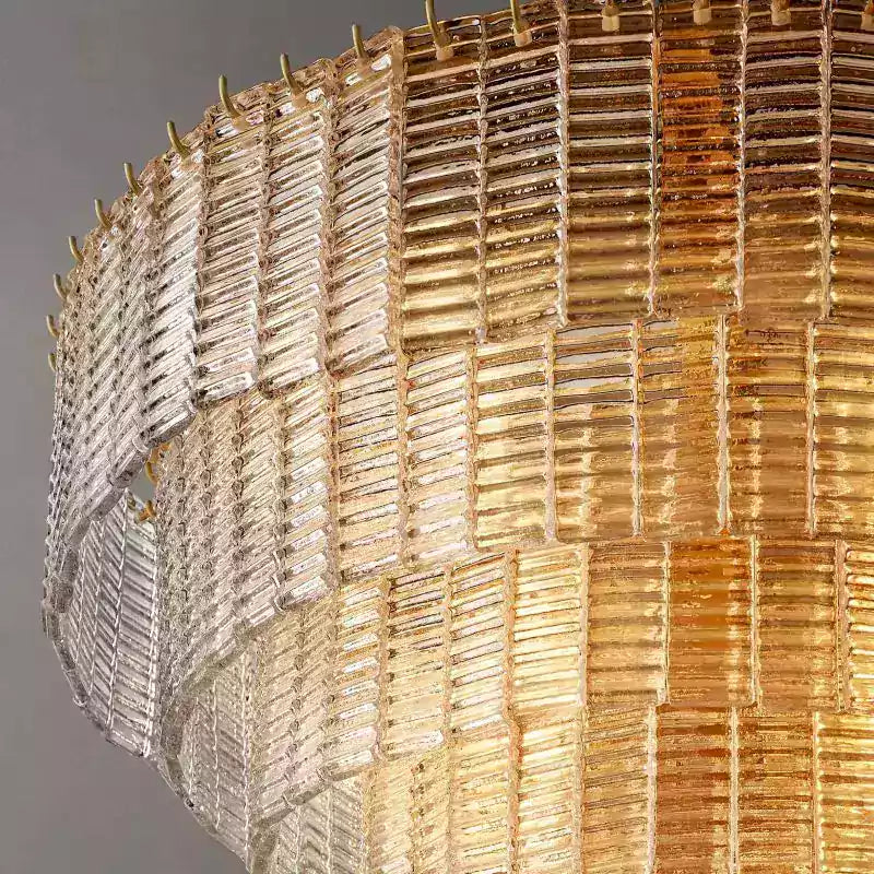 Sireney Clear Glass Round Chandelier 41"