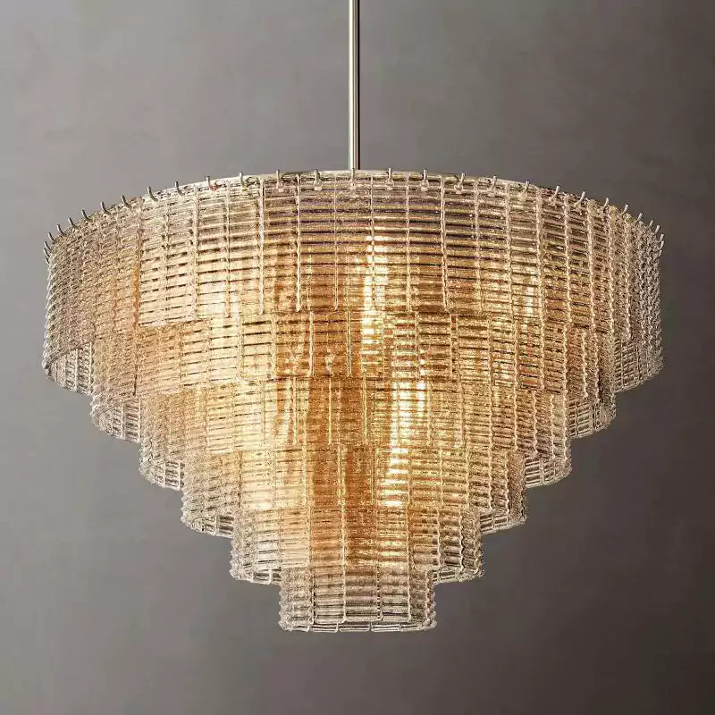 Sireney Clear Glass Round Chandelier 41"