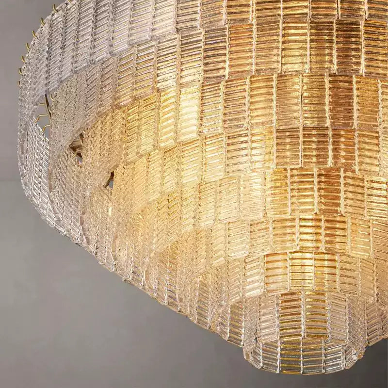 Sireney Clear Glass Round Chandelier 52"