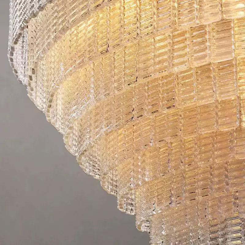 Sireney Clear Glass Round Chandelier 52"