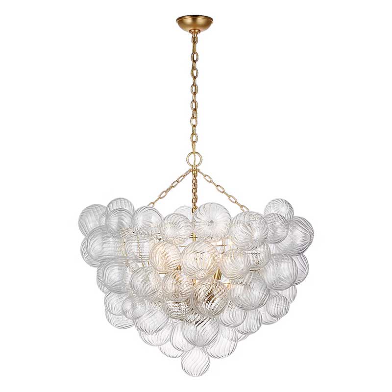 Taliay Swirled Glass Globe Chandlier