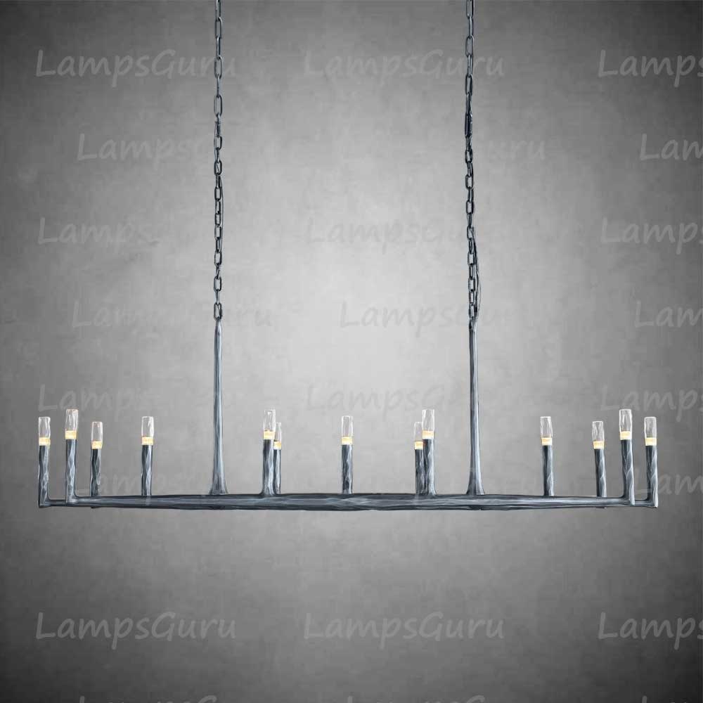 Thaddeuse Linear Chandelier 72"