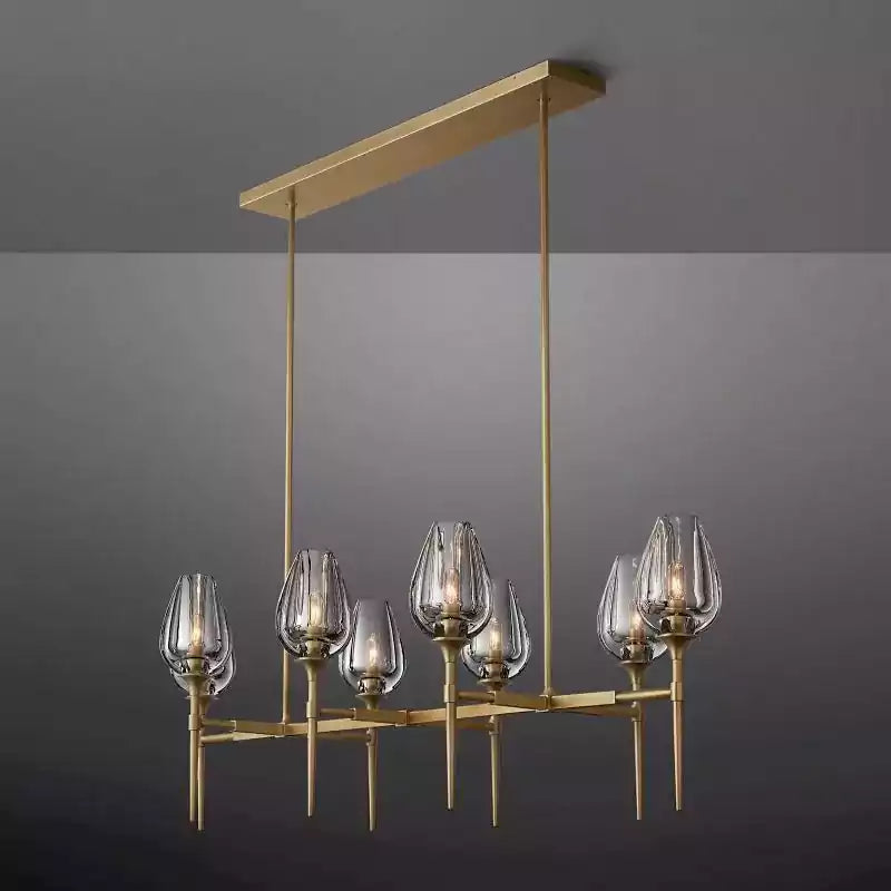 Tulipe Linear Chandelier 52"