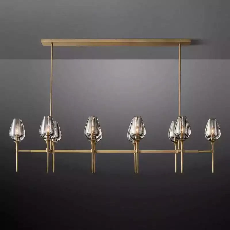 Tulipe Linear Chandelier 65"