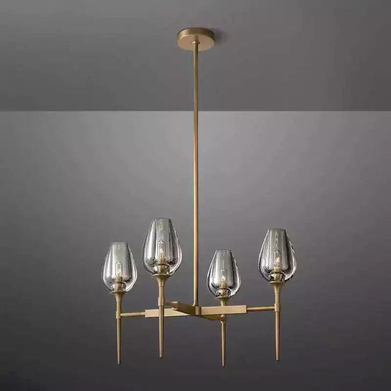 Tulipe Round Chandelier 27"