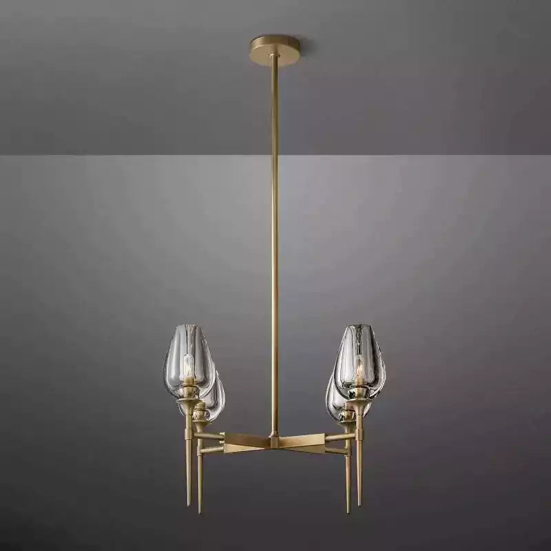 Tulipe Round Chandelier 27"