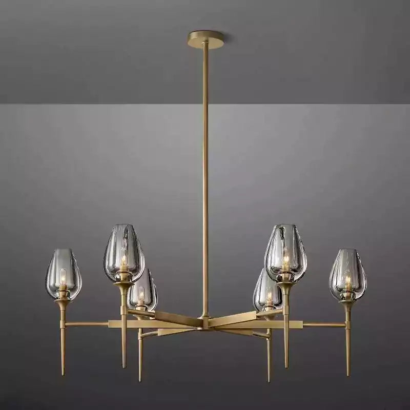 Tulipe Round Chandelier 42"