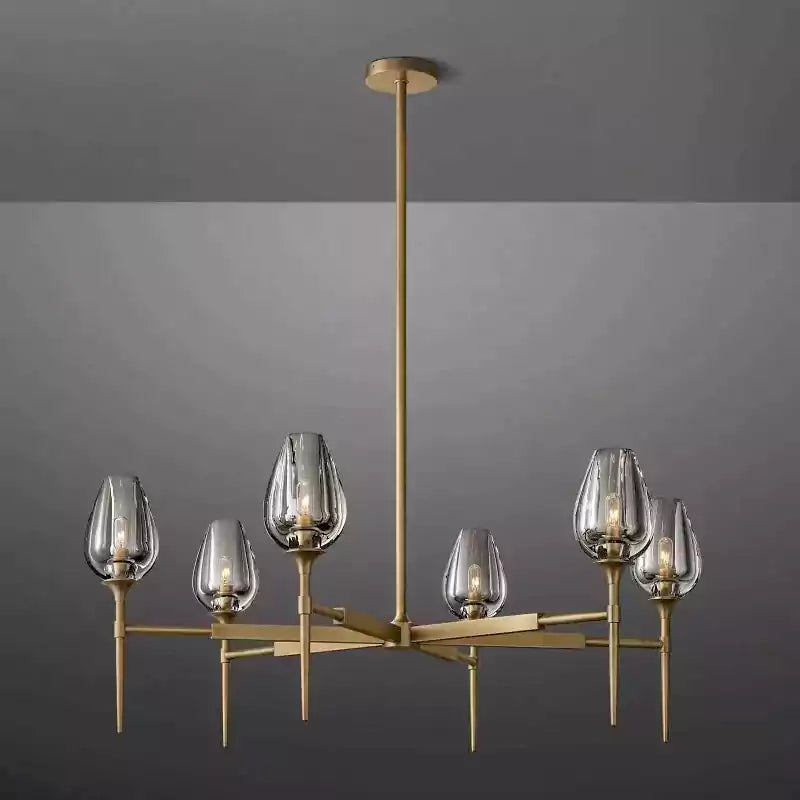 Tulipe Round Chandelier 42"