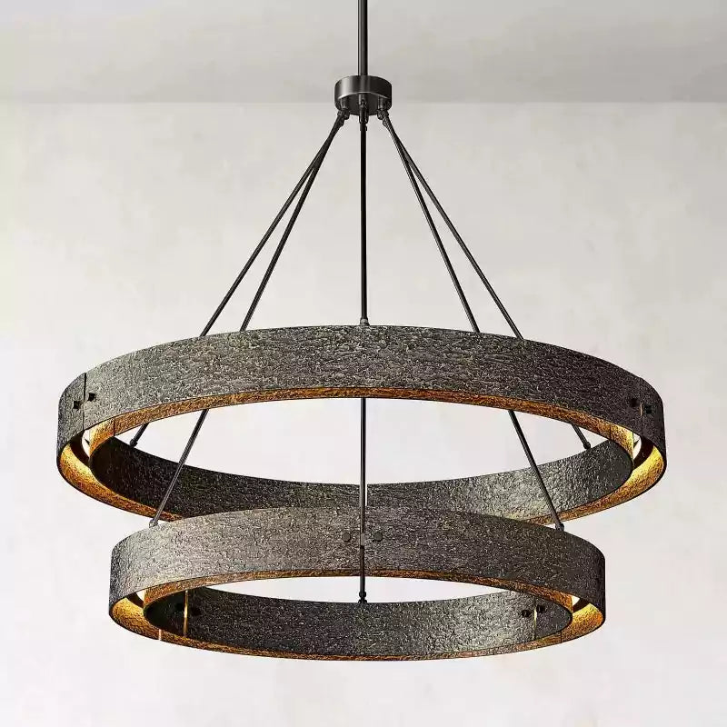 Vouvraya Two-Tier Round Chandelier 60"
