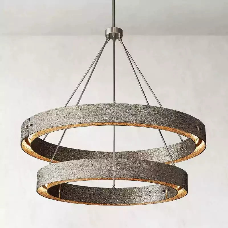 Vouvraya Two-Tier Round Chandelier 60"