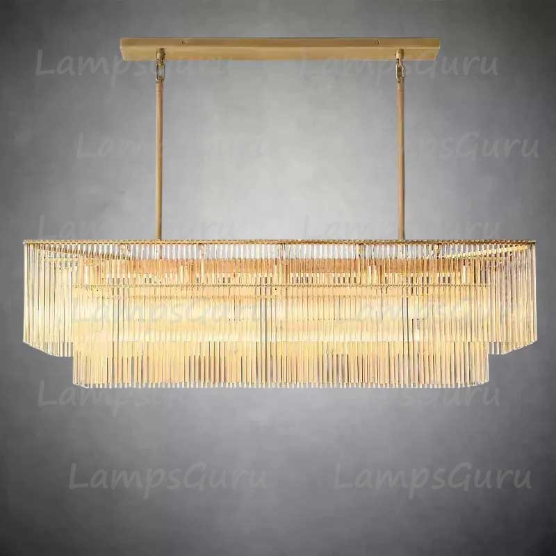 Amadeon Rectangular Chandelier 54"