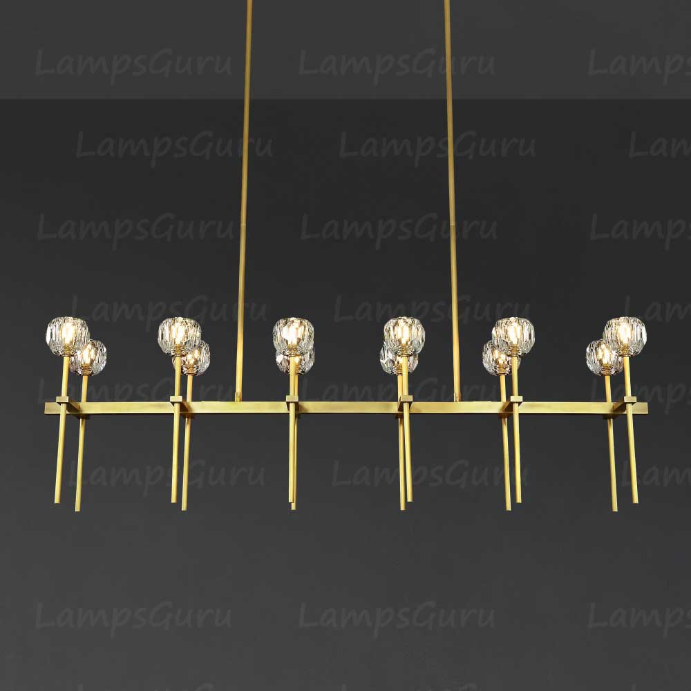LG Boulla Crystal Linear Chandelier