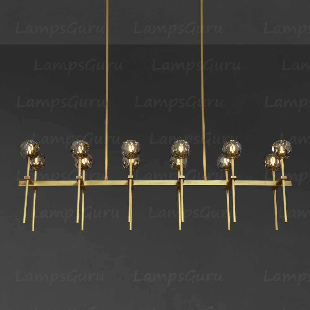 LG Boulla Crystal Linear Chandelier