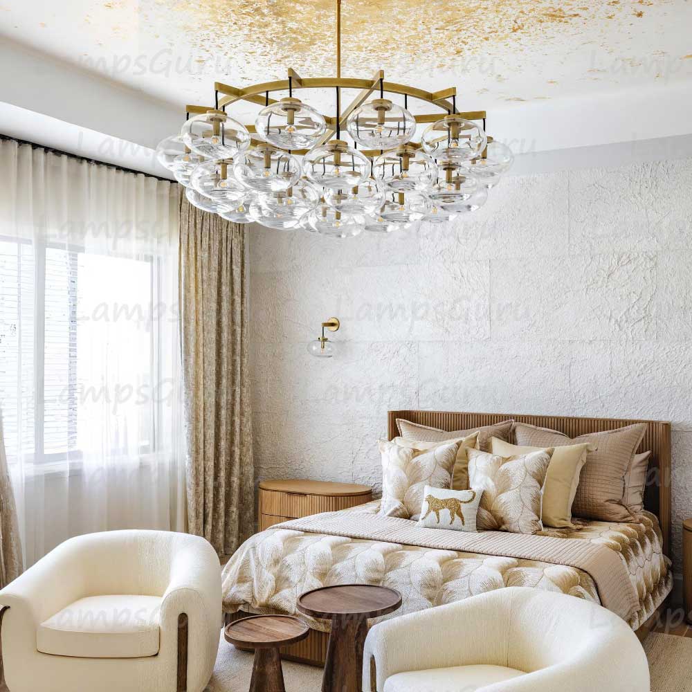 Cabrettey Clear Glass Round Chandelier 60"