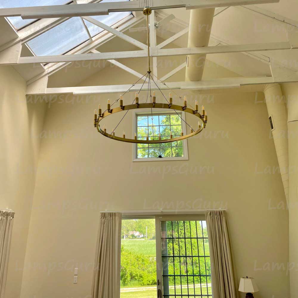 Caminoy Vintage Filament Round Chandelier 50"