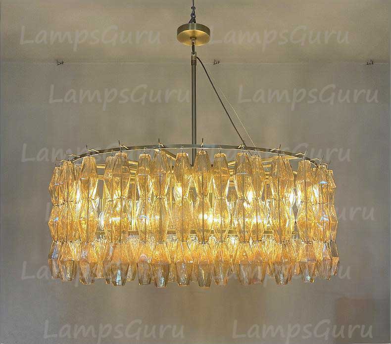 Chiaray Clear Glass Round Chandelier 47"