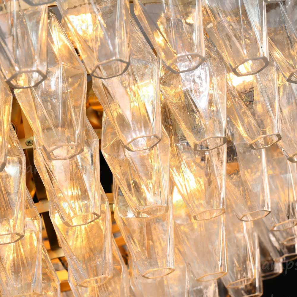 Chiaray Clear Glass Tiered Round Chandelier 37"