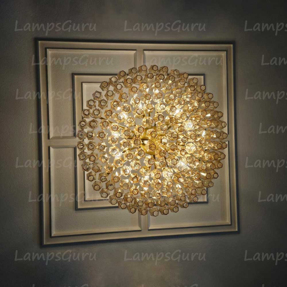 Chiaray Smoke Glass Tiered Round Chandelier 37"