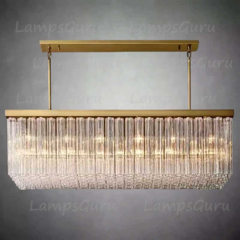Cieloy Rectangular Chandelier 73"