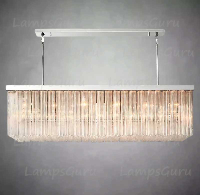Cieloy Rectangular Chandelier 73"