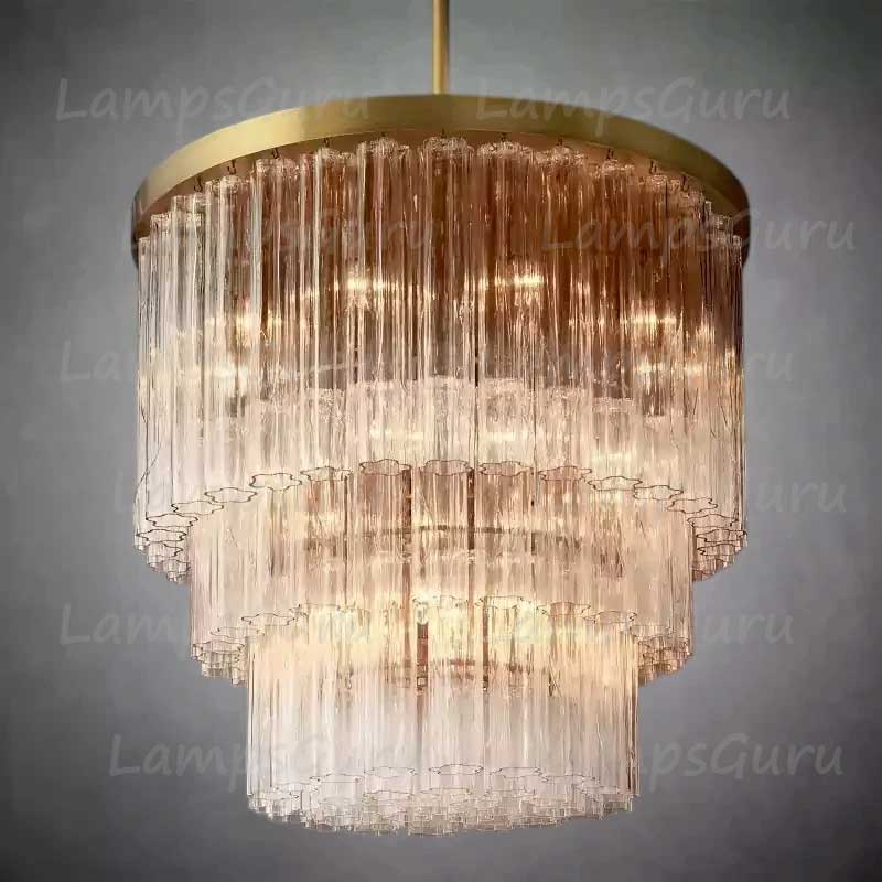 Cieloy Three-Tier Round Chandelier 36"