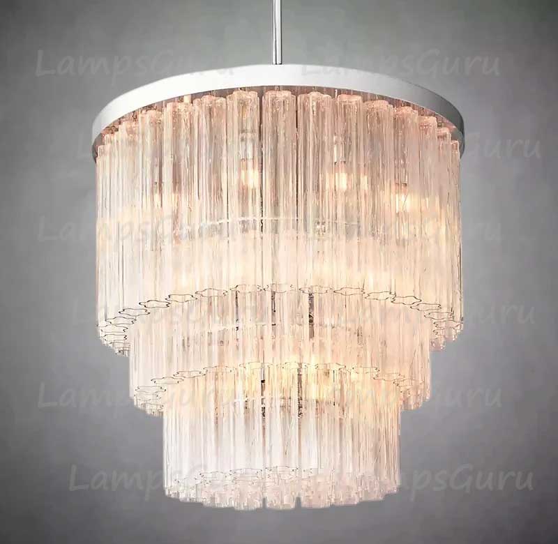 Cieloy Three-Tier Round Chandelier 36"