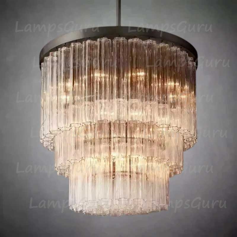 Cieloy Three-Tier Round Chandelier 36"