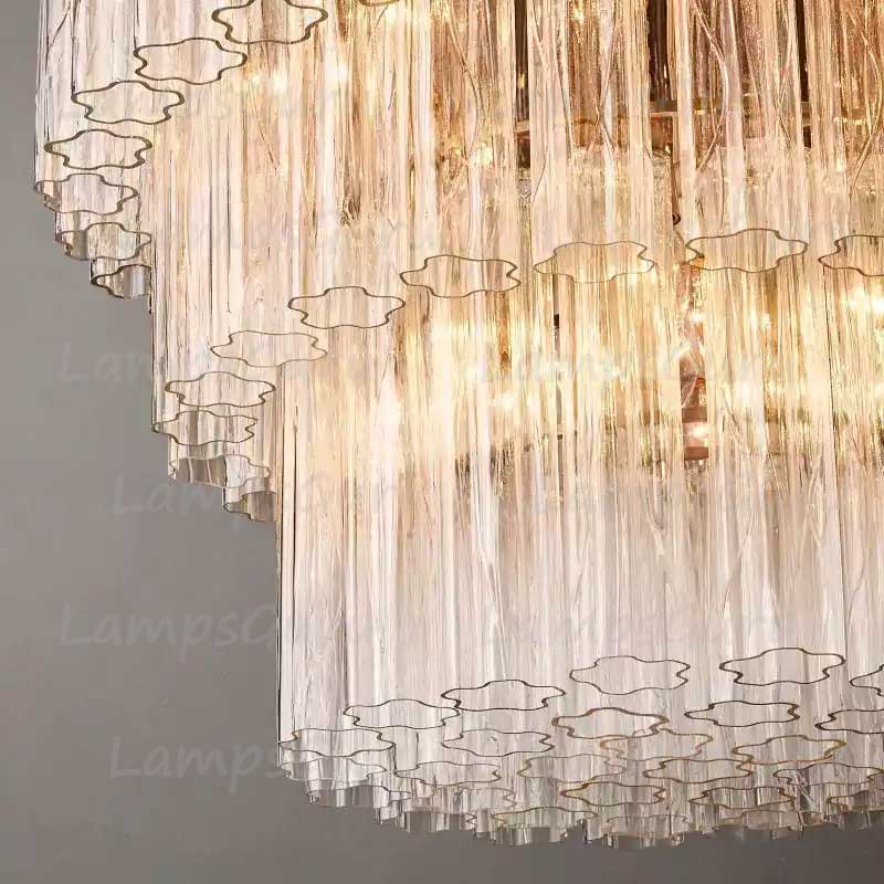 Cieloy Three-Tier Round Chandelier 36"