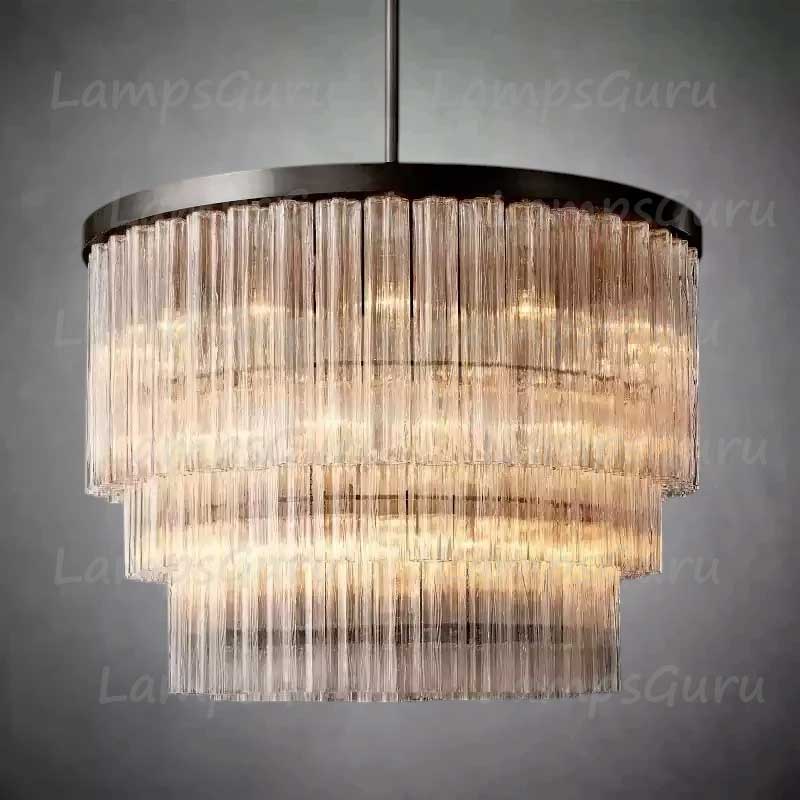 Cieloy Three-Tier Round Chandelier 48"