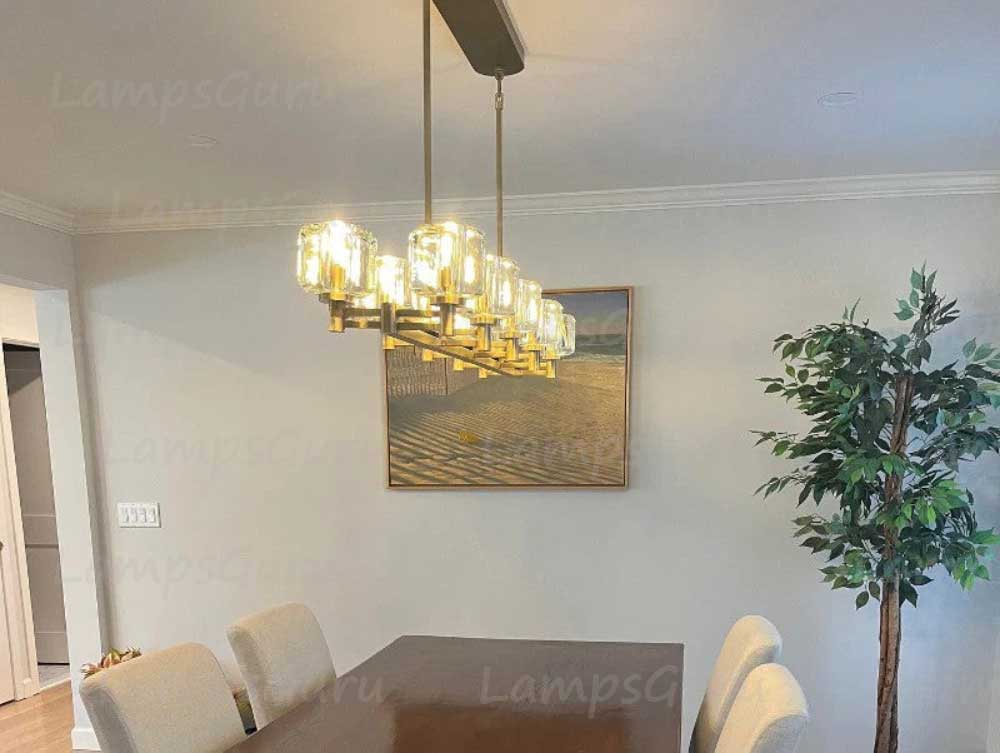 Demareta Double Linear Chandelier 54"