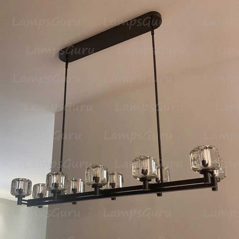 Demareta Double Linear Chandelier 54"