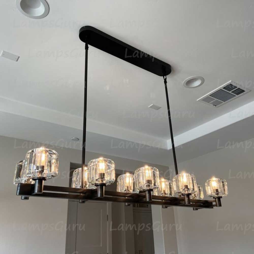 Demareta Double Linear Chandelier 54"