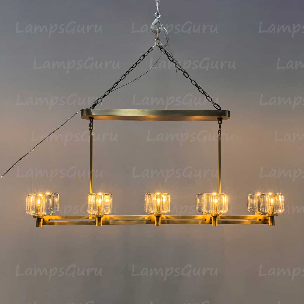 Demareta Double Linear Chandelier 54"