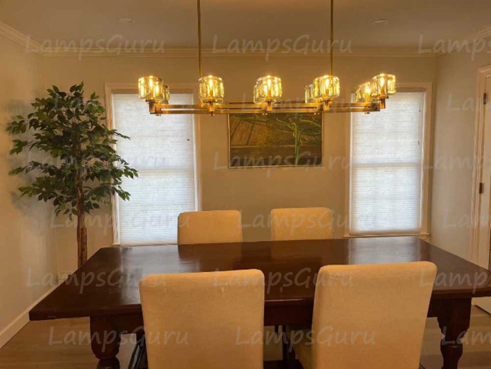 Demareta Double Linear Chandelier 54"