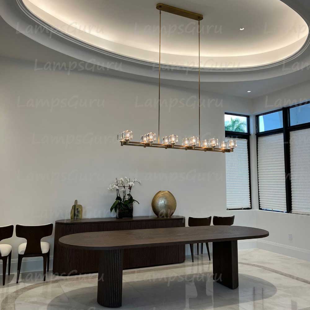 Demareta Double Linear Chandelier 72"