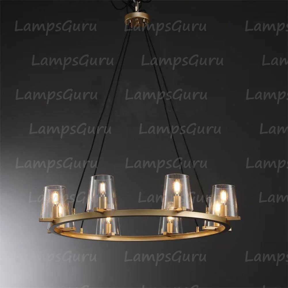 Pauillace Round Chandelier 36"