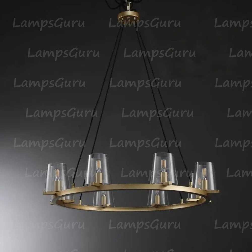 Pauillace Round Chandelier 36"