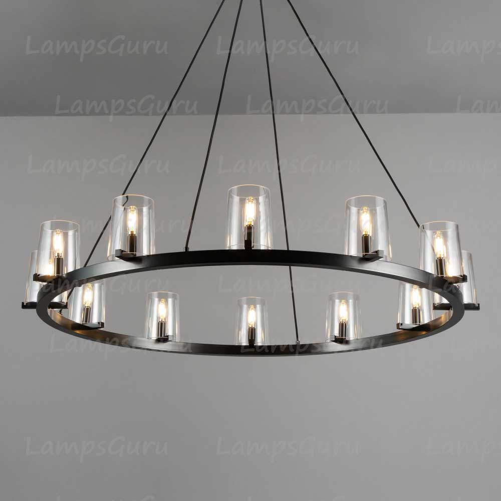 Pauillace Round Chandelier 48"