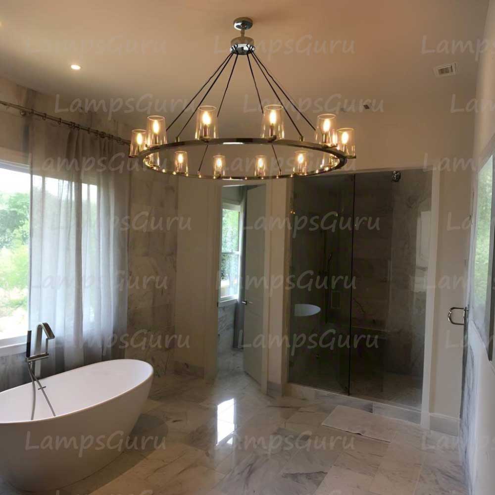 Pauillace Round Chandelier 48"