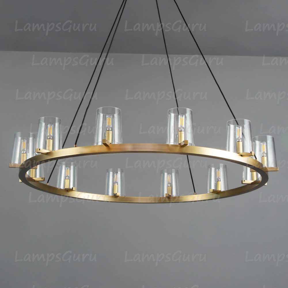 Pauillace Round Chandelier 48"