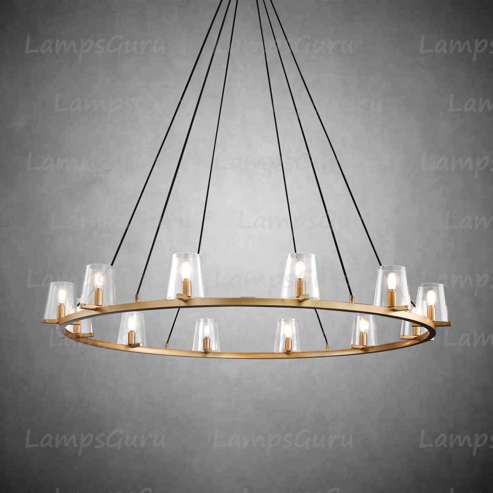 Pauillace Round Chandelier 60"