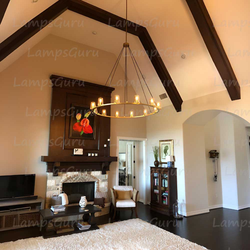 Pauillace Round Chandelier 60"