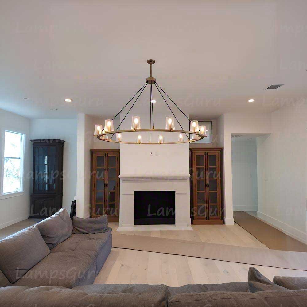 Pauillace Round Chandelier 60"
