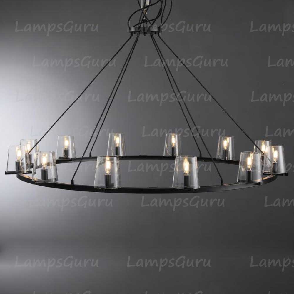 Pauillace Round Chandelier 60"