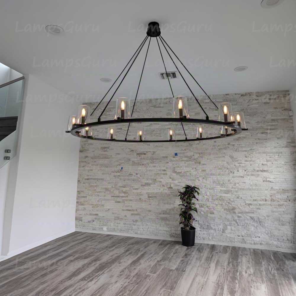Pauillace Round Chandelier 60"