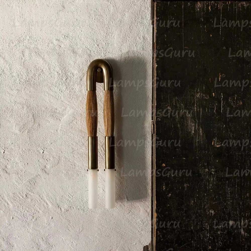 Double Head Antonia Horsehair Sconce