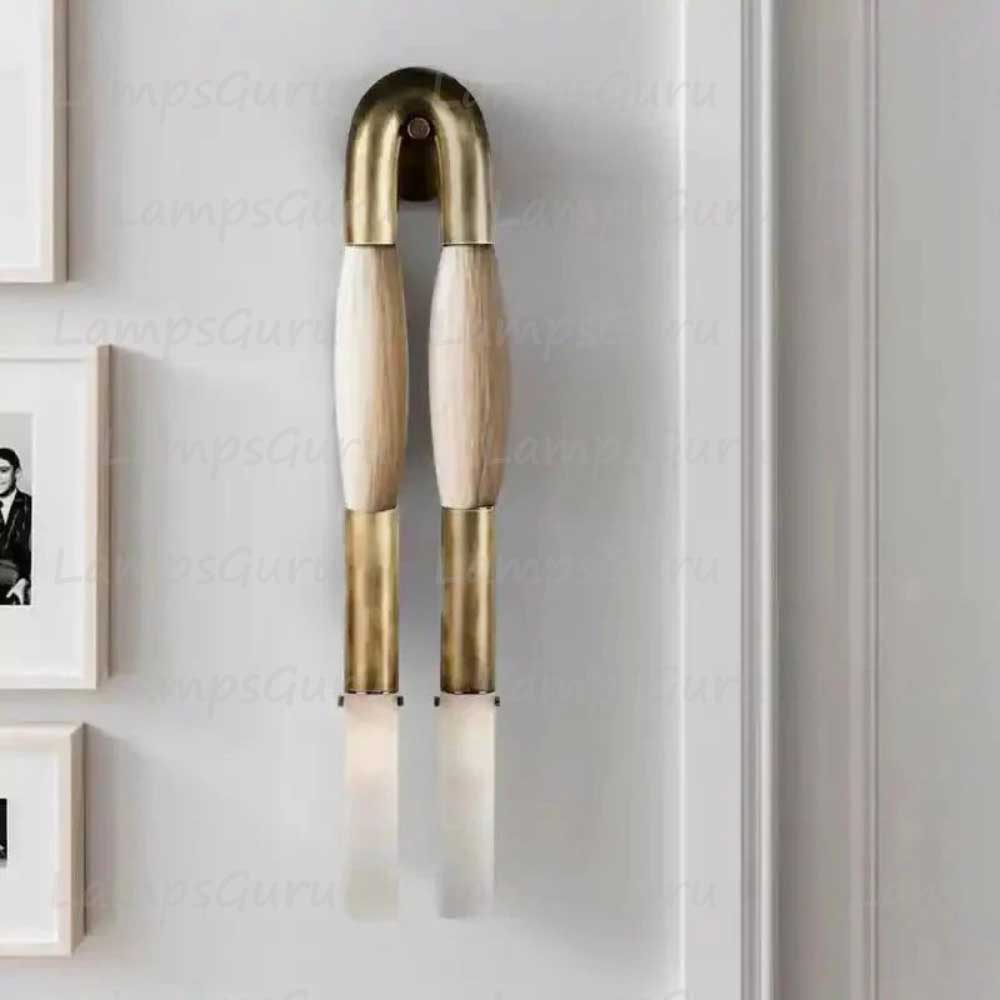Double Head Antonia Horsehair Sconce