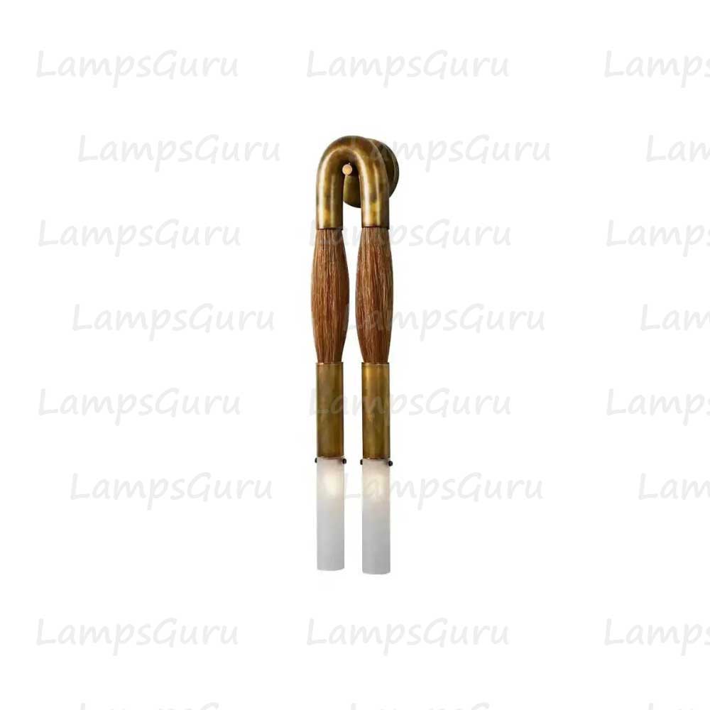 Double Head Antonia Horsehair Sconce
