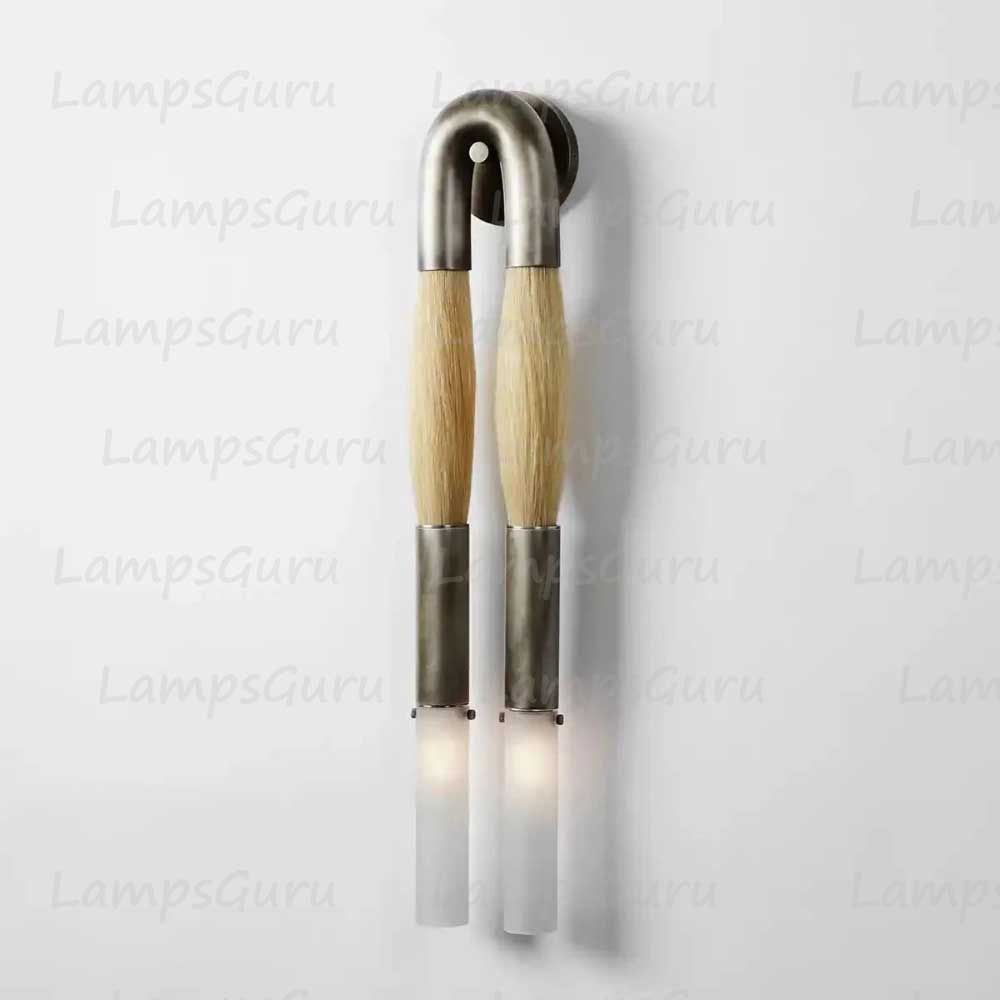 Double Head Antonia Horsehair Sconce